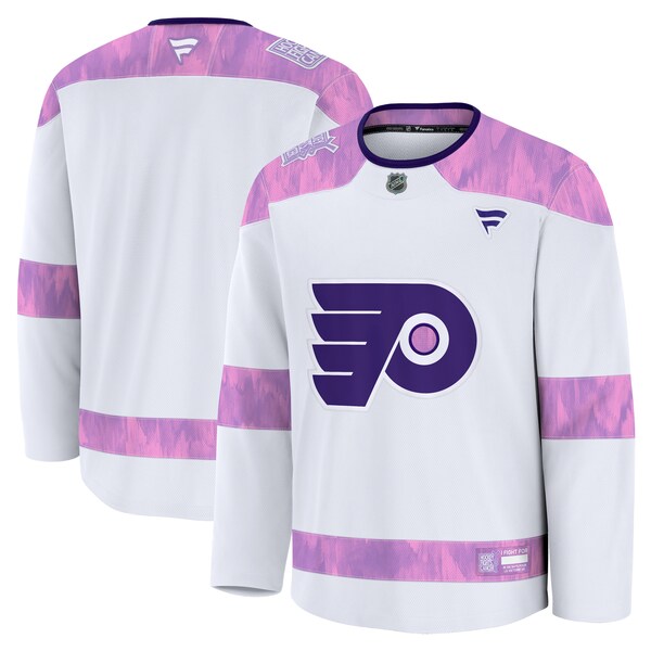 Philadelphia Flyers  2024 Hockey Fights Cancer Practice Jersey - White