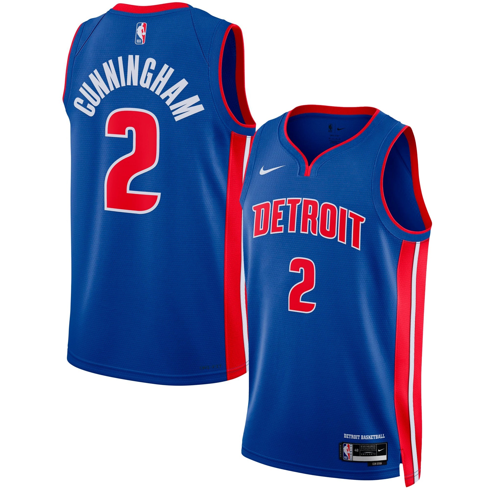 Cade Cunningham Detroit Pistons Nike Unisex Swingman Jersey - Association Edition - White/Blue