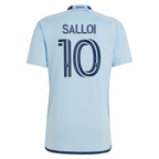 Daniel Salloi Sporting Kansas City adidas 2024 Hoops 4.0 Replica Player Jersey – Light Blue