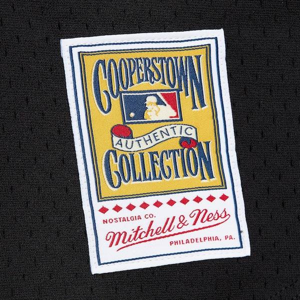 Randy Johnson Arizona Diamondbacks  Cooperstown Collection Mesh Batting Practice Button-Up Jersey  - Black