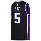 De'Aaron Fox Sacramento Kings Nike Youth Swingman Jersey - Icon Edition - Purple