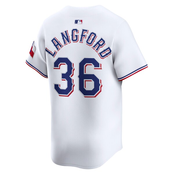 Wyatt Langford Texas Rangers Nike Home Limited Player Jersey - White