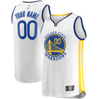 Golden State Warriors  Fast Break Custom Replica Jersey White - Association Edition/Royal