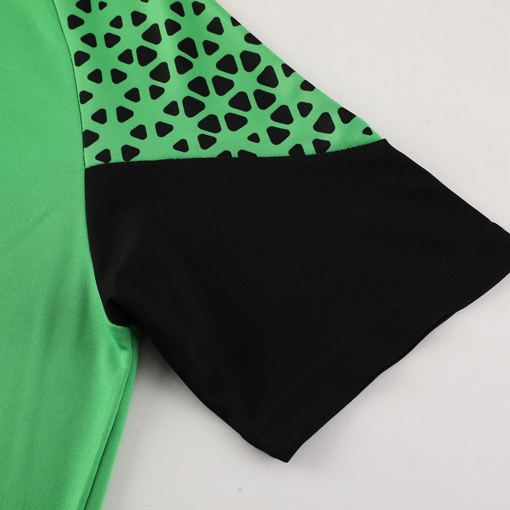 Puma Short Sleeve Training Jersey Set-PD02- Avocado Green/Black