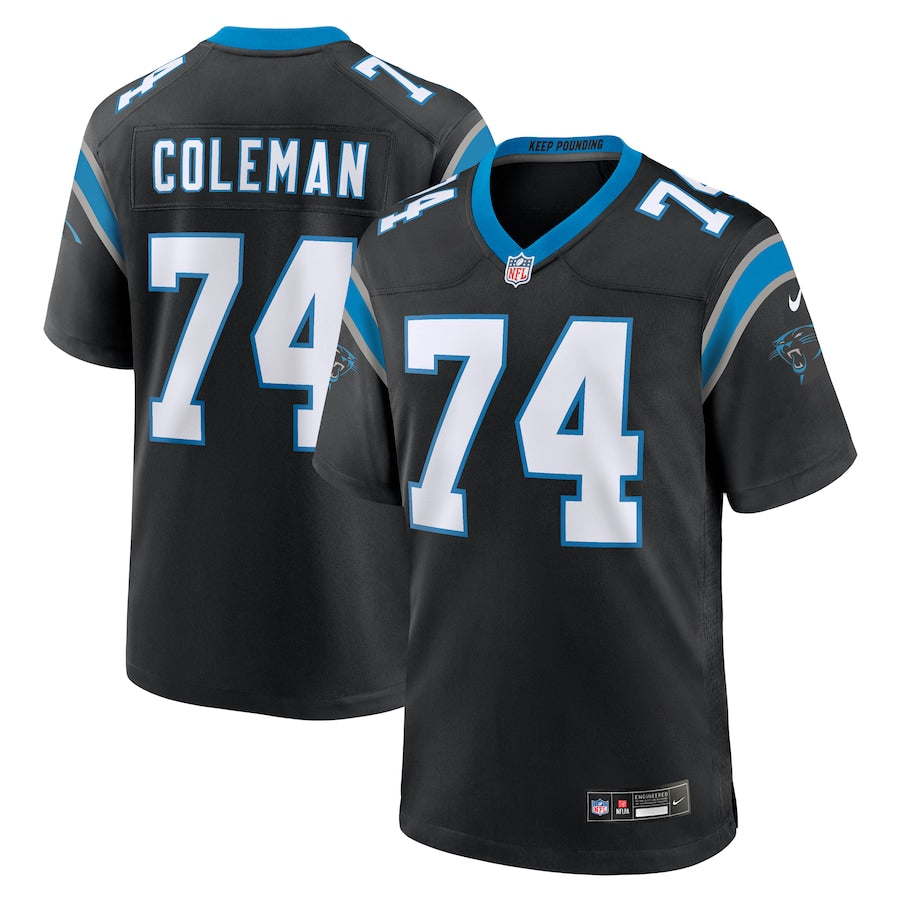 Larnel Coleman Carolina Panthers Nike Team Game Jersey - Black