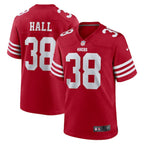 Kemon Hall San Francisco 49ers Nike Team Game Jersey -  Scarlet