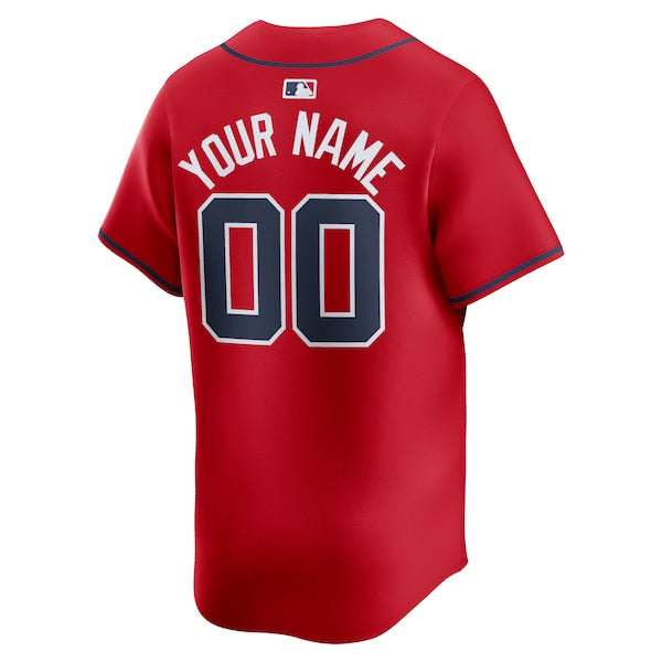 Atlanta Braves Nike  Alternate Limited Custom Jersey – Red