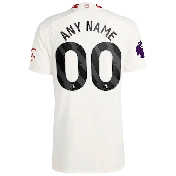 Manchester United adidas 2023/24 Third Authentic Custom Jersey - White
