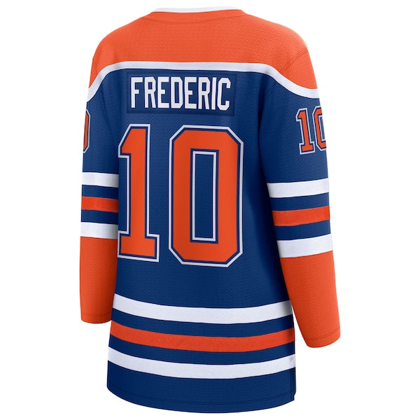Trent Frederic Edmonton Oilers  Women's Home Breakaway Jersey - Royal