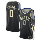 Damian Lillard Milwaukee Bucks Jordan Brand Unisex Swingman Player Jersey - Statement Edition - Black