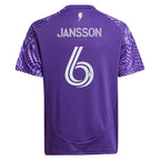 Robin Jansson Orlando City SC adidas Youth 2025 Perfect Storm Replica Player Jersey - Purple