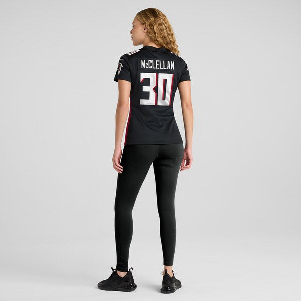 Jase McClellan Atlanta Falcons Nike Women's  Game Jersey -  Black