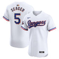 Corey Seager Texas Rangers Nike 2024 Gold Collection Elite Player Jersey – White