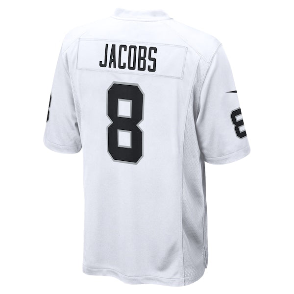 Josh Jacobs Las Vegas Raiders Nike Game Player Jersey - White/Black