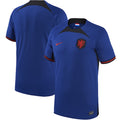 Netherlands National Team Nike 2022/23 Away Breathe Stadium Replica Blank Jersey - Blue