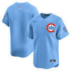 Men's Chicago Cubs Nike Baby Blue 2nd Alternate Limited Jersey - Blue