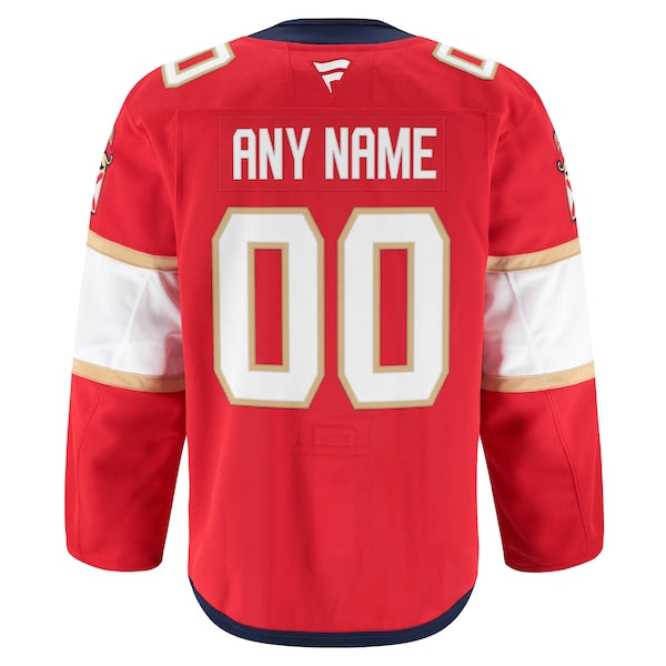 Florida Panthers  Home Authentic Pro Custom Jersey - Red