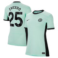 Moisés Caicedo Chelsea Nike Women's 2023/24 Third Stadium Replica Player Jersey - Mint
