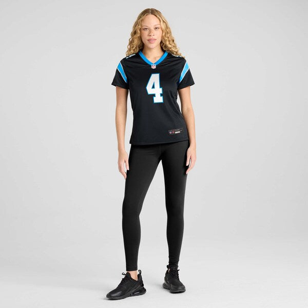Tetairoa McMillan Carolina Panthers Nike Women's Team Game Jersey -  Black