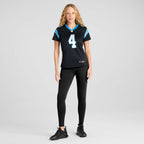 Tetairoa McMillan Carolina Panthers Nike Women's Team Game Jersey -  Black