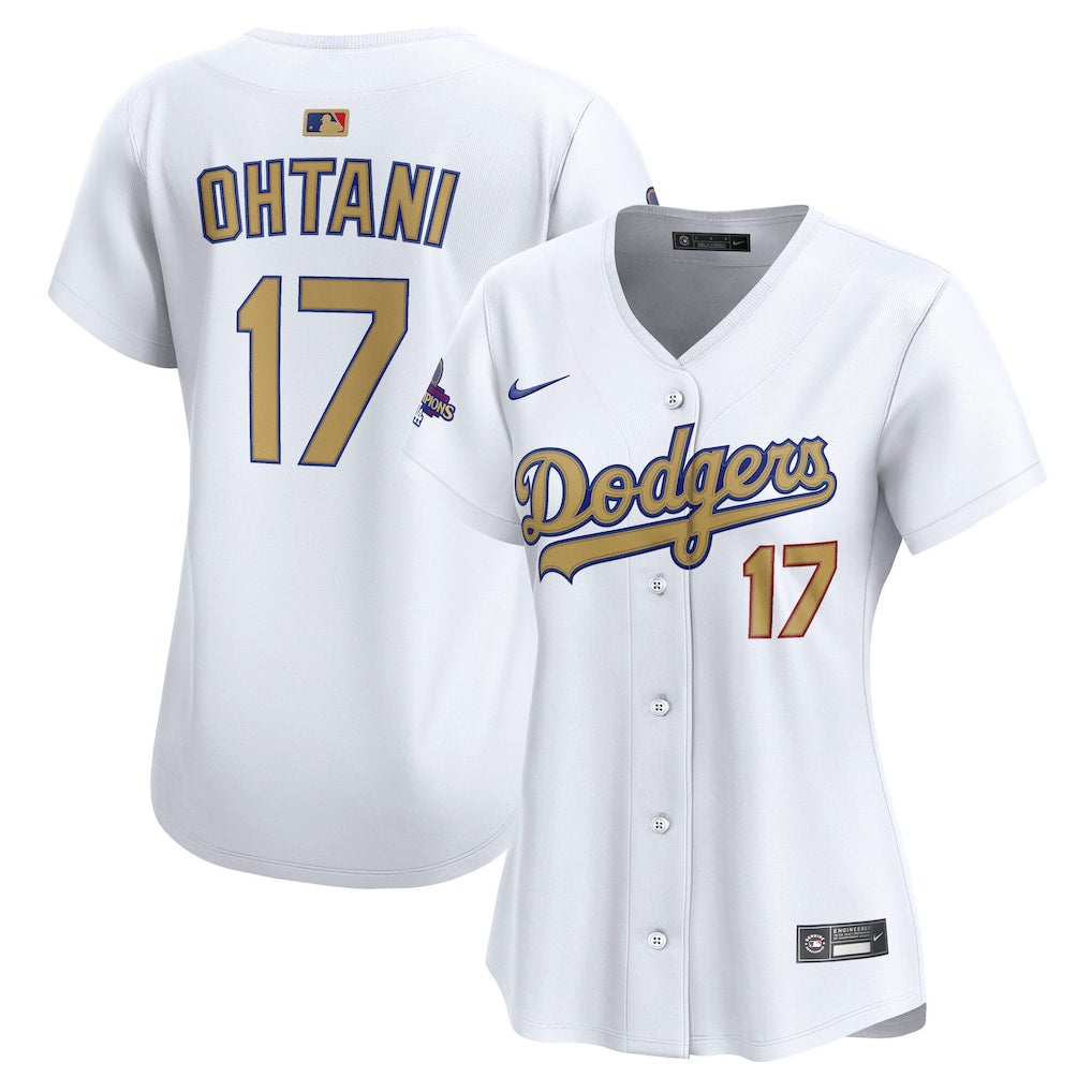 Shohei Ohtani Los Angeles Dodgers Nike Women's 2025 Gold Collection Limited Jersey - White