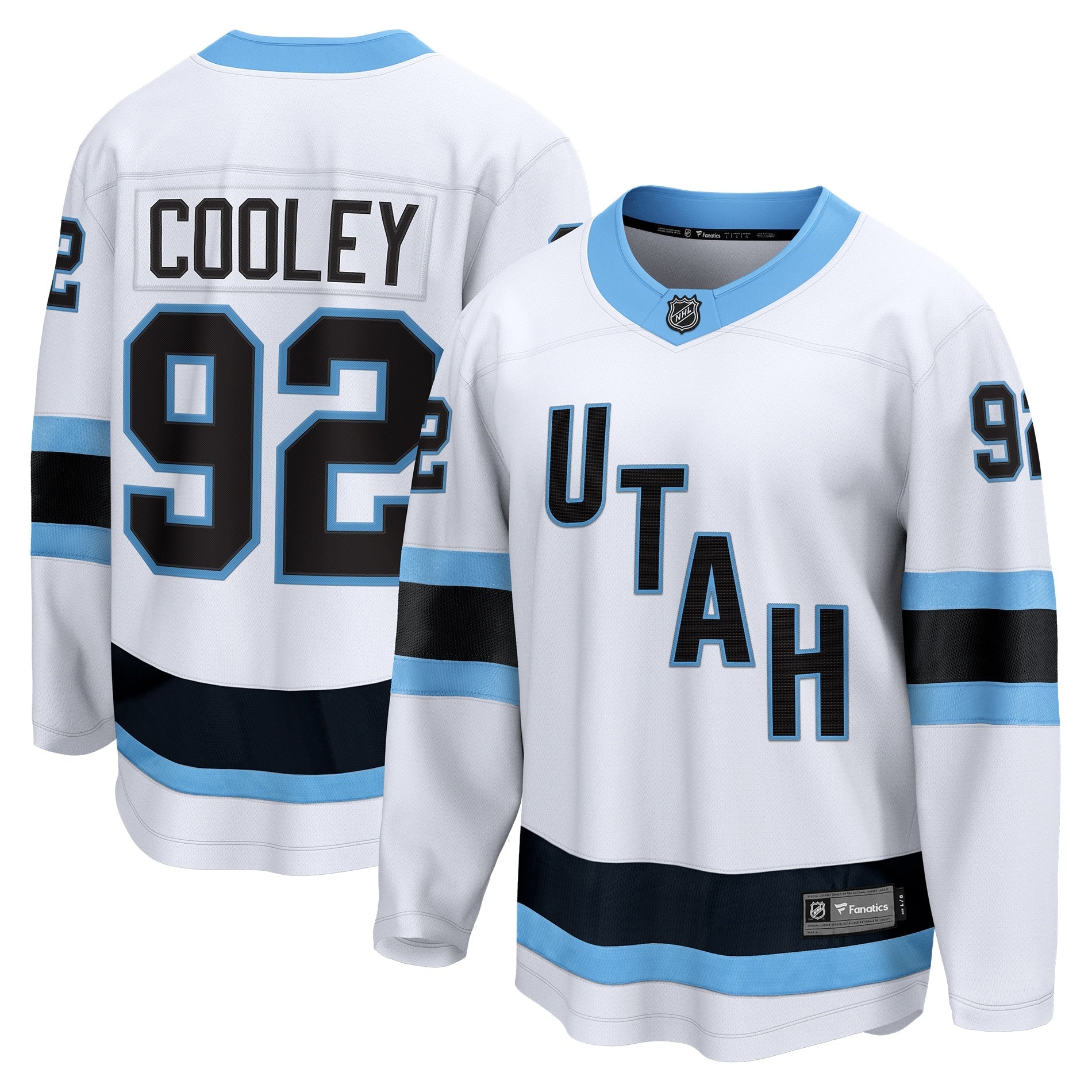 Logan Cooley Utah Hockey Club  Breakaway Player Jersey - Black/White