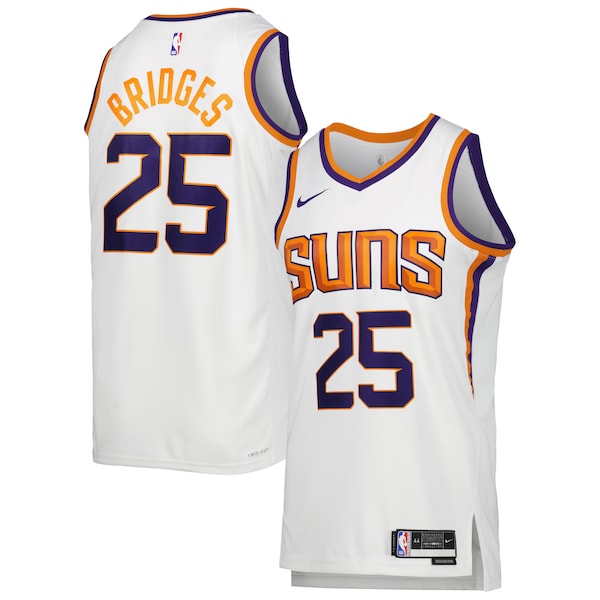 Mikal Bridges Phoenix Suns Nike Unisex Swingman Jersey - Association Edition - White/Purple