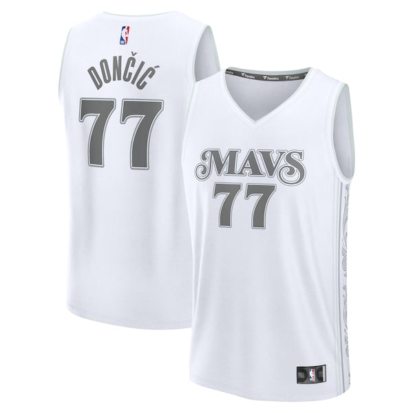 Luka Dončić Dallas Mavericks  Youth 2024/25 Fast Break Player Jersey - City Edition - White