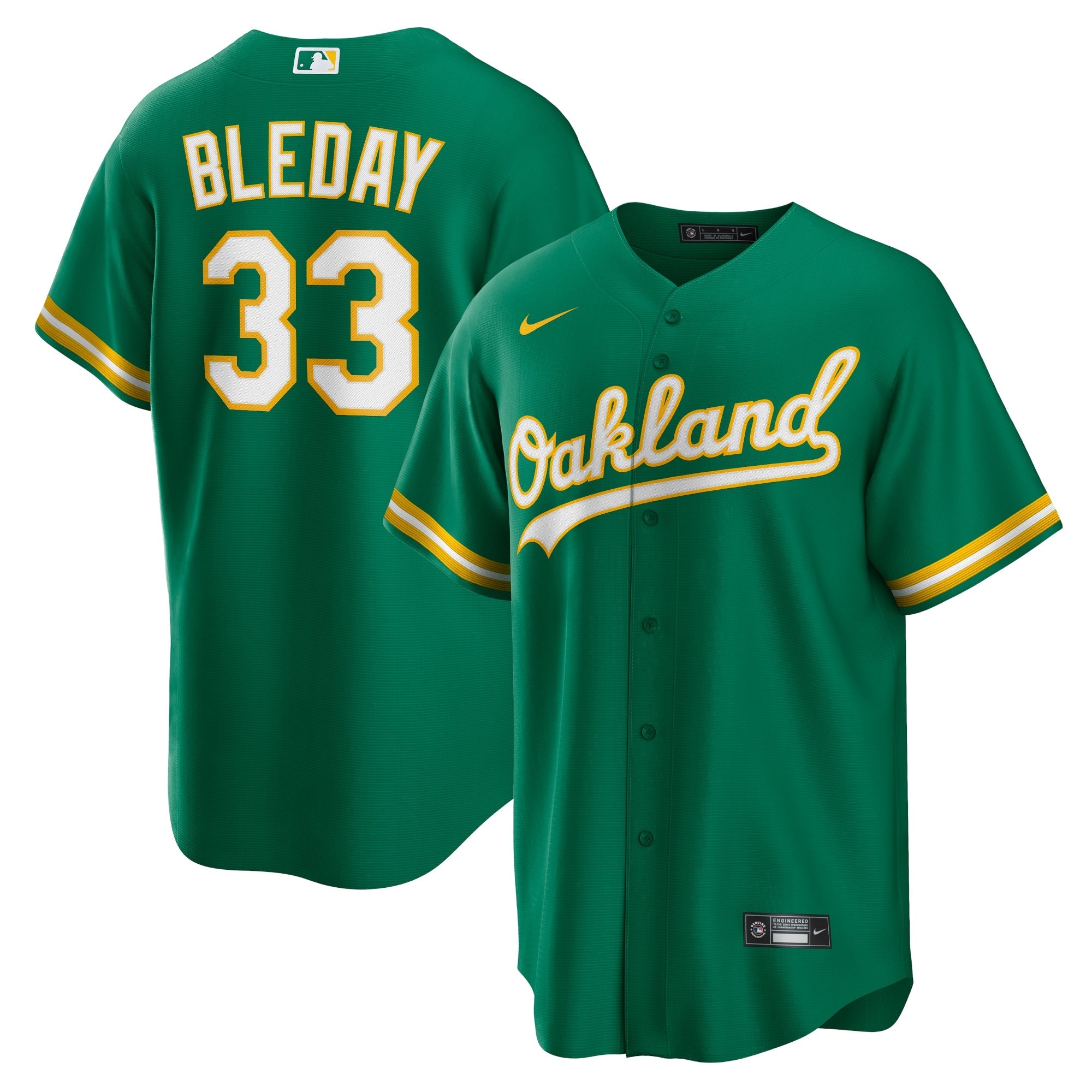 JJ Bleday Oakland Athletics Nike Home Replica Jersey - White/Kelly Green