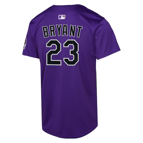 Kris Bryant Colorado Rockies Nike Youth Alternate Limited Player Jersey - Purple/White
