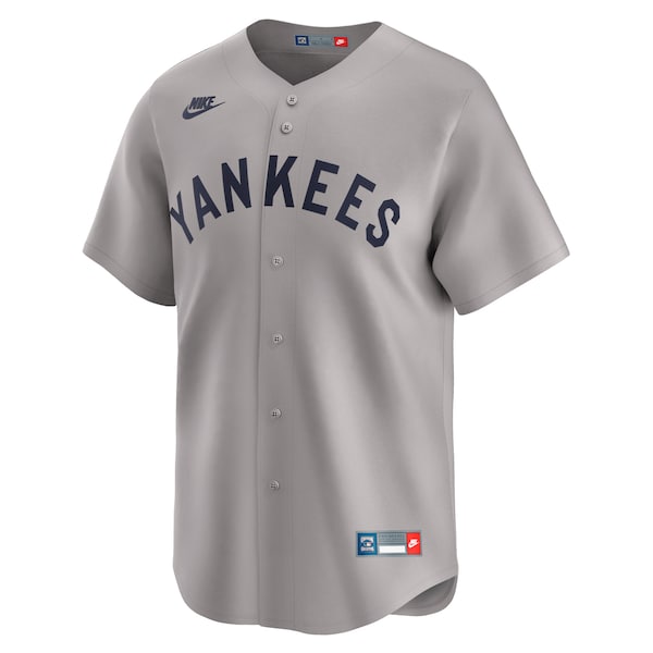 Mickey Mantle New York Yankees Nike Throwback Cooperstown Collection Limited Jersey - Gray