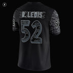 Men's Nike Ray Lewis Black Baltimore Ravens Retired Player RFLCTV Limited Jersey