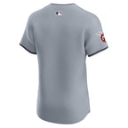 Cleveland Guardians Nike Alternate Vapor Premier Elite Patch Jersey - Gray