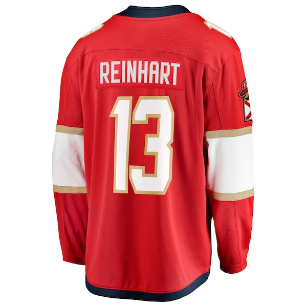 Sam Reinhart Florida Panthers  2025 Stanley Cup Final Home Breakaway Player Jersey - Red