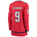 Ryan Leonard Washington Capitals  Women's Home Breakaway Player Jersey - Red