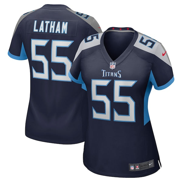 JC Latham Tennessee Titans Nike Women's Team Game Jersey -  Navy