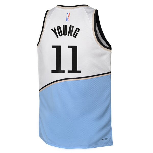 Trae Young Atlanta Hawks Nike Youth 2024/25 Swingman Player Jersey - City Edition - White