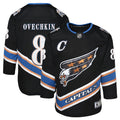 Alexander Ovechkin Washington Capitals Youth Alternate 50th Anniversary Premier Player Jersey - Black/Navy