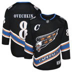 Alexander Ovechkin Washington Capitals Youth Alternate 50th Anniversary Premier Player Jersey - Black/Navy