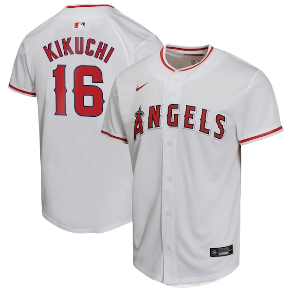 Yusei Kikuchi Los Angeles Angels Nike Youth Home Game Player Jersey - White