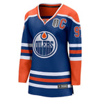 Connor McDavid Edmonton Oilers  Women's 2025 Stanley Cup Final Home Breakaway Jersey - Royal