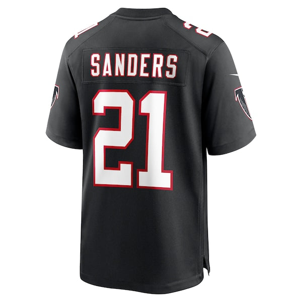 Deion Sanders Atlanta Falcons Nike Alternate Retired Player Game Jersey -  Black