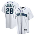 Men's Seattle Mariners Eugenio Suárez Nike White Home Replica Player Jersey