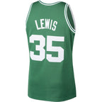 Reggie Lewis Boston Celtics 1987/88 Hardwood Classics Swingman Jersey - Kelly Green