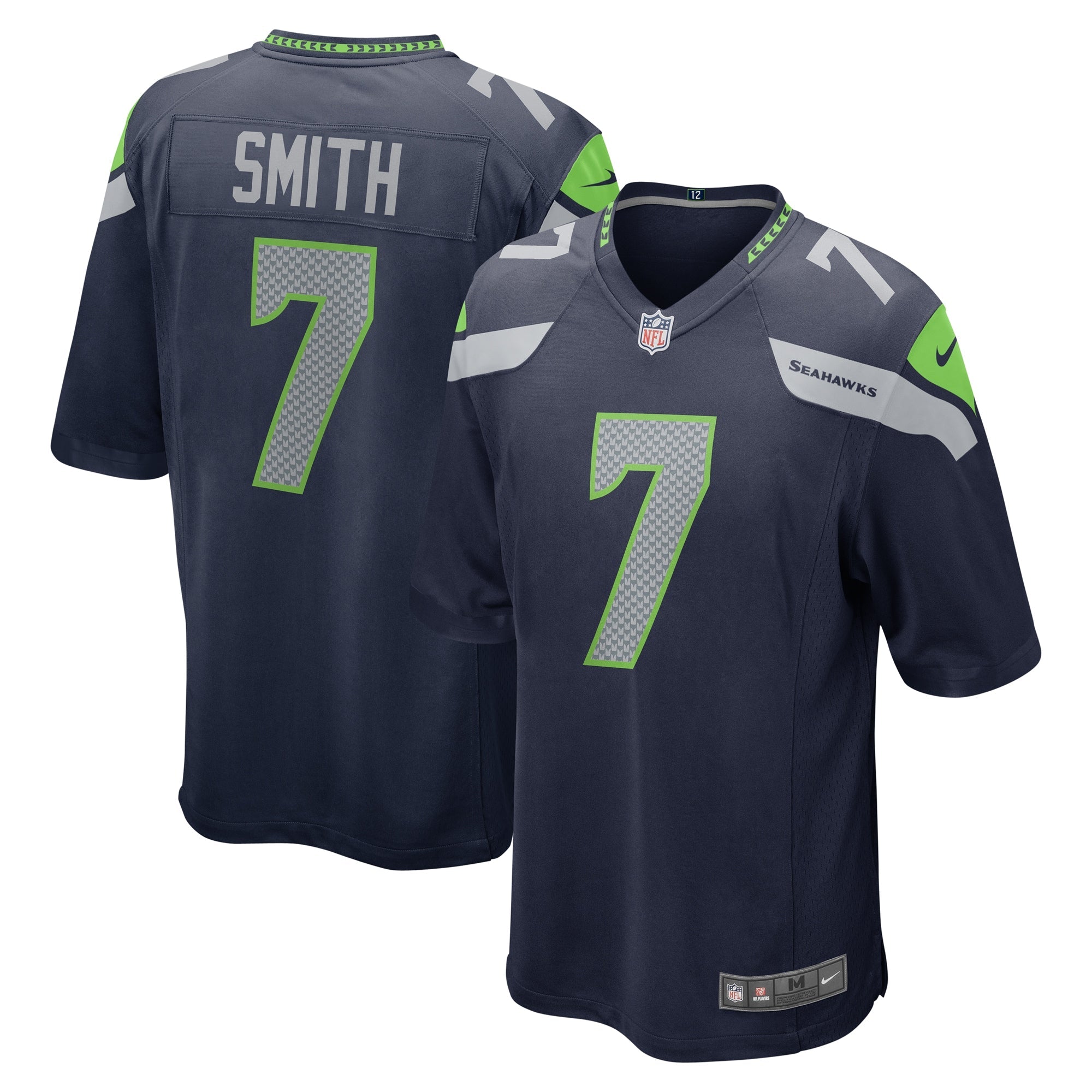 Geno Smith Seattle Seahawks Nike Throwback Player Game Jersey - Royal/Navy