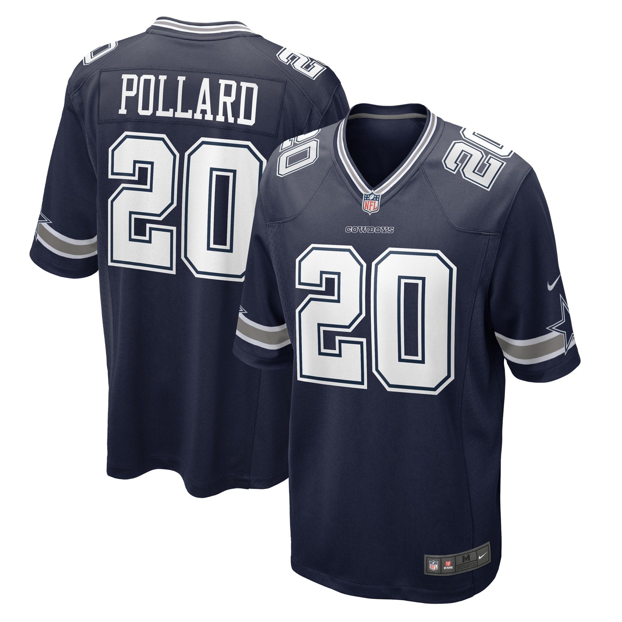 Tony Pollard Dallas Cowboys Nike Game Player Jersey - White/Navy
