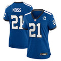 Zack Moss Indianapolis Colts Nike Women's Indiana Nights Alternate Game Jersey - Royal/Royal