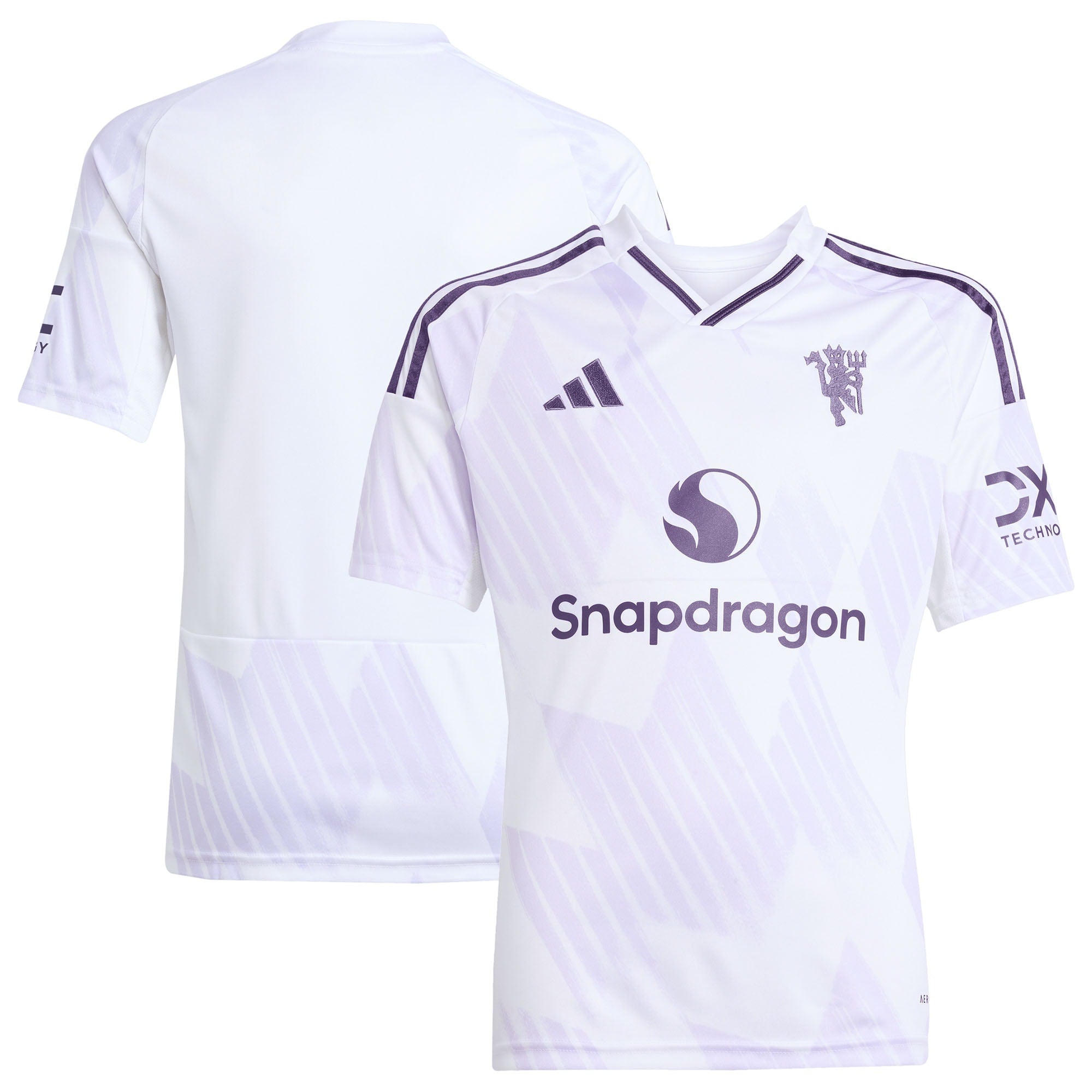Manchester United adidas Youth 2025/26 Third Replica Jersey - Black/White/Red