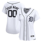 Detroit Tigers Nike Women's Home Limited Custom Jersey - White