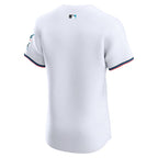 Miami Marlins Nike Home Elite Jersey - White